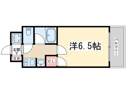 新大阪プライマリーワン(1K/8階)の間取り写真