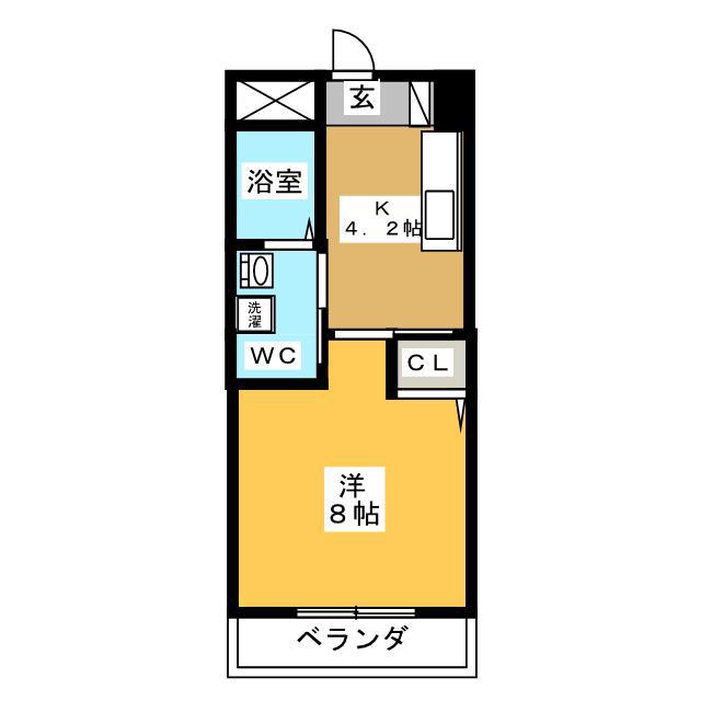 PICASSO(1K/5階)の間取り写真