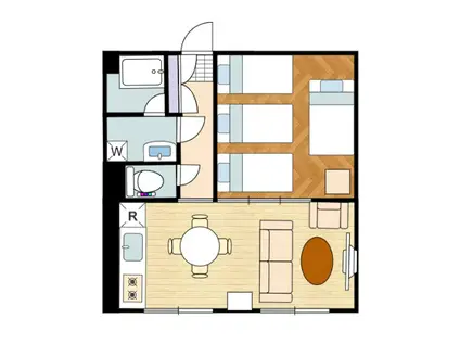 コーポラス サミー(1LDK/1階)の間取り写真
