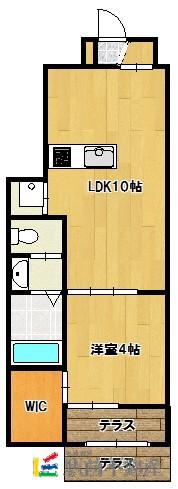 SEEDLING HILL 2G II(1LDK/1階)の間取り写真