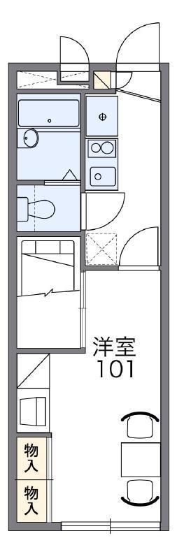 レオパレス宮苑ひまわり(1K/1階)の間取り写真