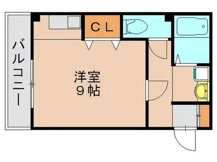 シャルル・ココ(ワンルーム/3階)の間取り写真