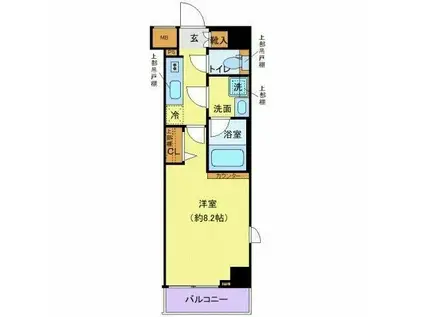 クレヴィスタ高田馬場(1K/3階)の間取り写真