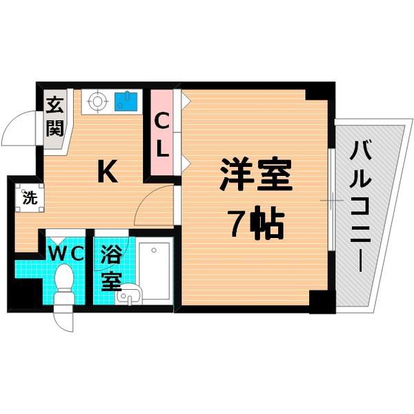 メゾンフィオーレ(1K/3階)の間取り写真