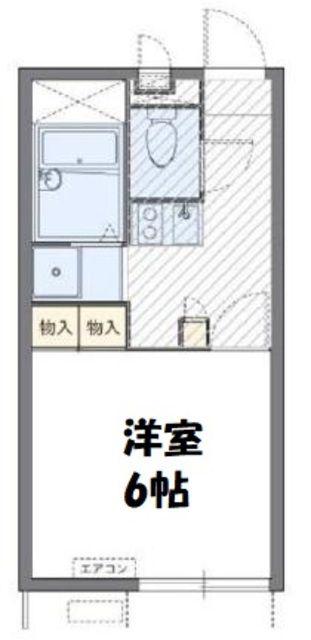 レオパレス時II(1K/2階)の間取り写真
