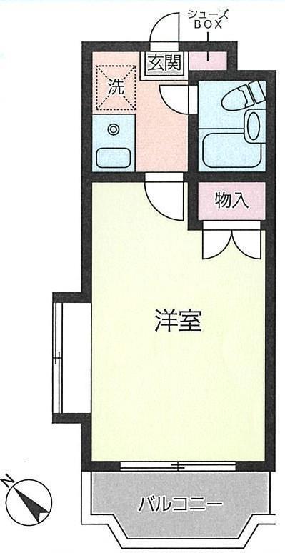 セラヴィ(1K/1階)の間取り写真