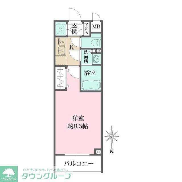 ソフィア哲学堂(1K/3階)の間取り写真