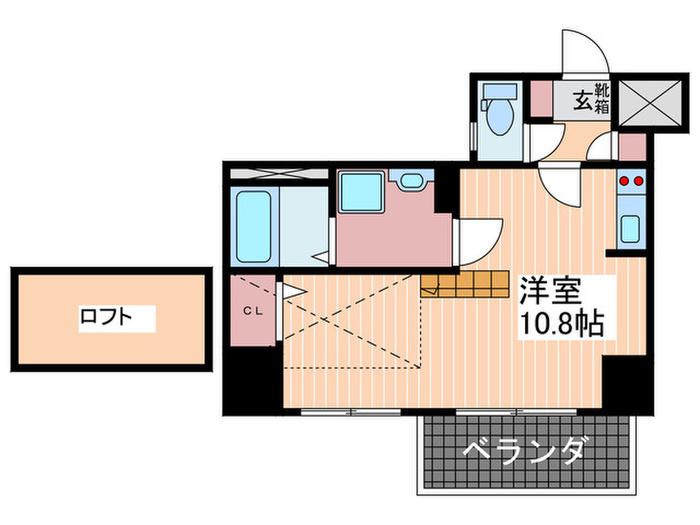 KATAYAMA BLDG 26(ワンルーム/9階)の間取り写真