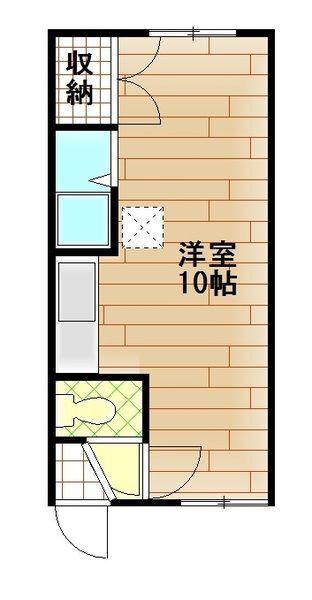 アイビー旭医前(1K/1階)の間取り写真