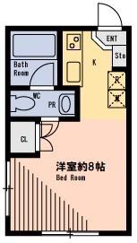 JSコート南大井(ワンルーム/3階)の間取り写真