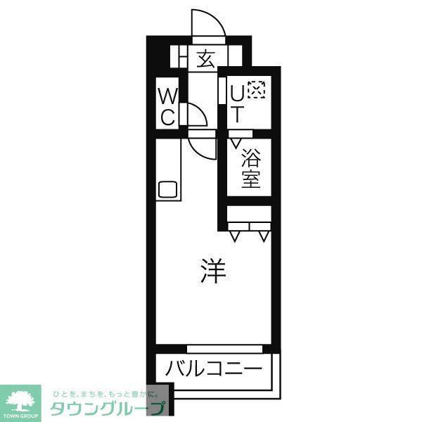ラヴィアンローズ(ワンルーム/9階)の間取り写真