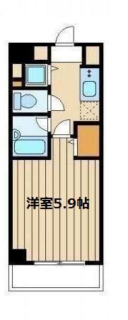 HF練馬レジデンス(1K/4階)の間取り写真