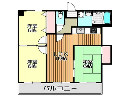 ラフォーレ林(3LDK/3階)の間取り写真