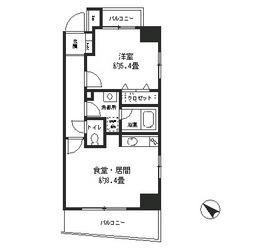 パークエザンス(1LDK/3階)の間取り写真