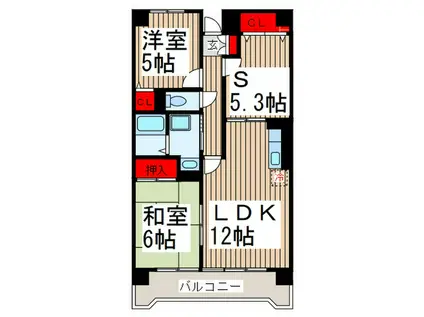 アネックス加藤(2SLDK/2階)の間取り写真