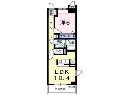 ベルフロンテ(1LDK/3階)の間取り写真