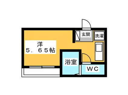 アベニール本厚木(ワンルーム/3階)の間取り写真