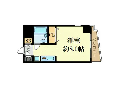 メゾン・ド・シプレーム(ワンルーム/6階)の間取り写真