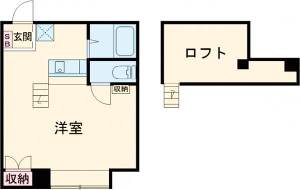 MANSEKI 1(1K/1階)の間取り写真