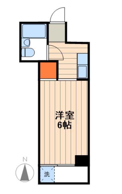 東陽レンタカービル(1K/5階)の間取り写真
