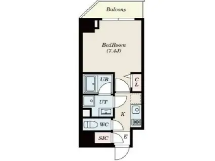 パセオ上野御徒町(1K/5階)の間取り写真