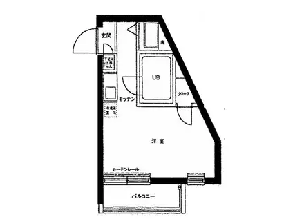 コアクレスト北綾瀬(ワンルーム/4階)の間取り写真