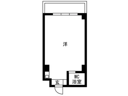 押上パークスクエア(ワンルーム/7階)の間取り写真