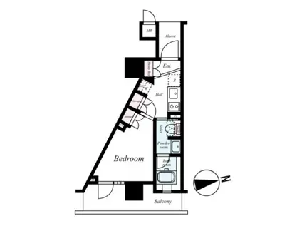 アルス大手前プレミア(1K/9階)の間取り写真