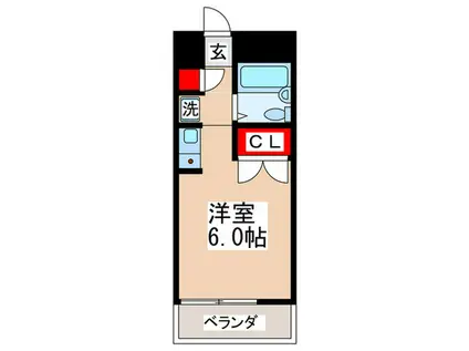 コーポ ラフォーレ(ワンルーム/3階)の間取り写真