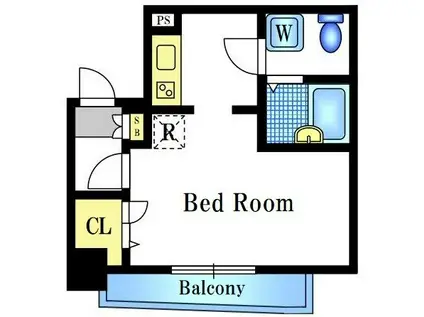 ソアブール千駄木駅前(ワンルーム/2階)の間取り写真