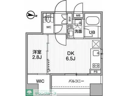 SYFORME木場II(1DK/5階)の間取り写真