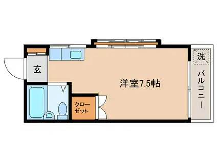 ウィーンハイツ(ワンルーム/2階)の間取り写真