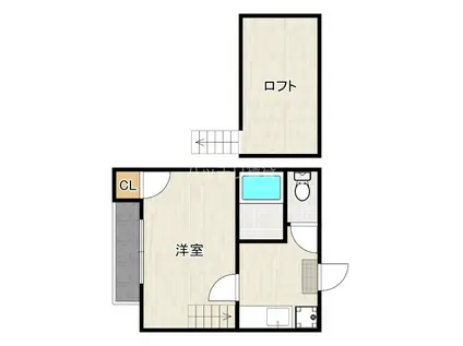 NUTRIMO井尻(1K/1階)の間取り写真