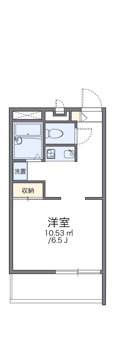 レオパレスHAPPYFIELD(1K/3階)の間取り写真