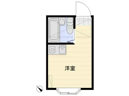 ピアフロント松戸I(ワンルーム/2階)の間取り写真