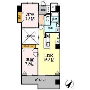 イーストタウン 和(2LDK/6階)の間取り写真