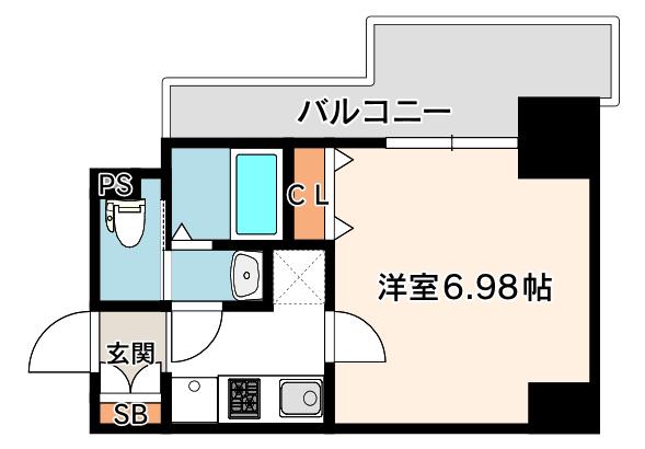 QUINTET JOTONOE(1K/11階)の間取り写真