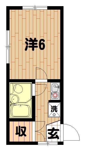 エスコートパレス南浅90壱番館(1K/4階)の間取り写真