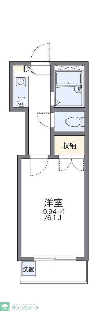 レオパレスFUJI(1K/2階)の間取り写真
