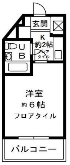 持田レジデンス(1K/4階)の間取り写真