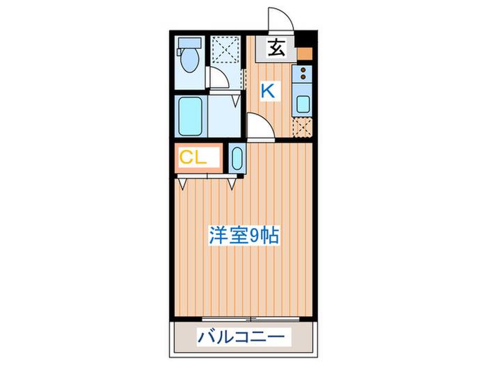エステートピア池上(1K/1階)の間取り写真