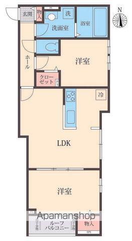 BELLE LEAD 大倉山(2LDK/3階)の間取り写真