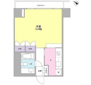 フォレストタウン参宮橋(1K/7階)の間取り写真