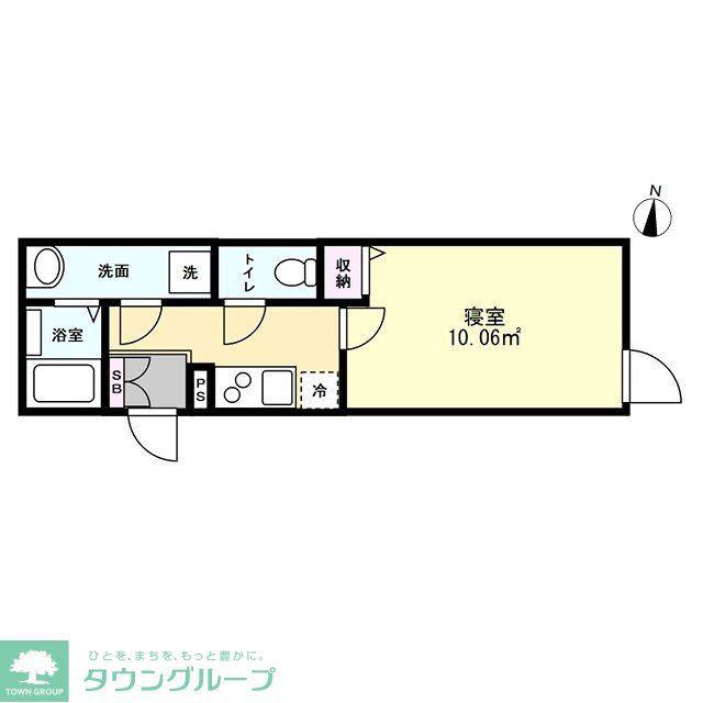 LUMIERE HATOGAYA(1K/1階)の間取り写真