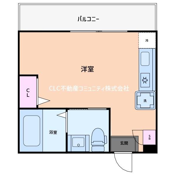 グランフェリオ金沢八景(ワンルーム/2階)の間取り写真