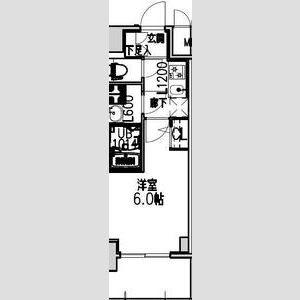 S-RESIDENCE布施AVENTRA(1K/13階)の間取り写真