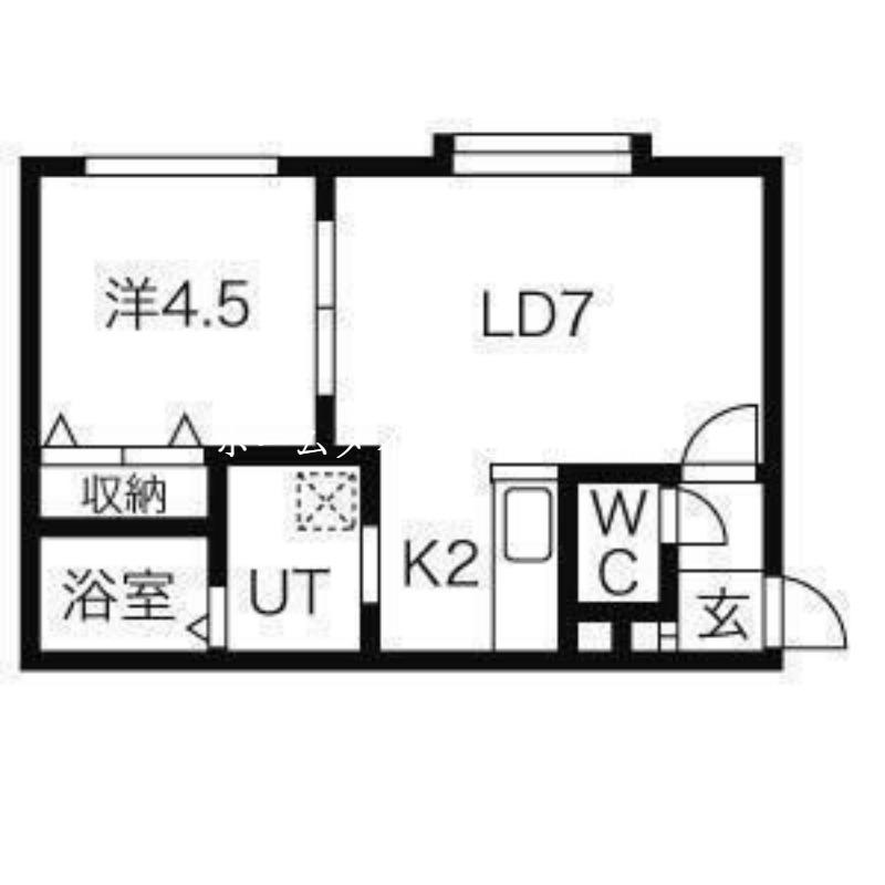 LEE SPACE 36(1LDK/2階)の間取り写真