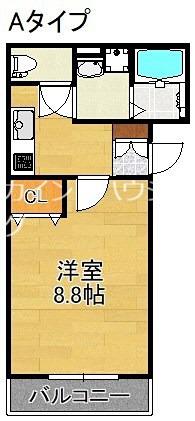 FELICE御崎(1K/1階)の間取り写真