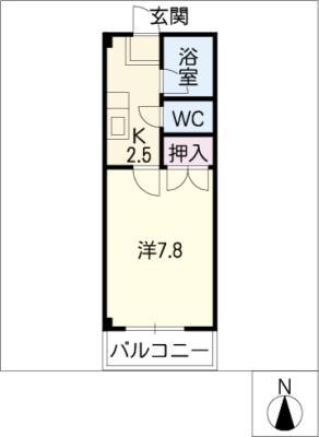 イハラステイツ(1K/2階)の間取り写真
