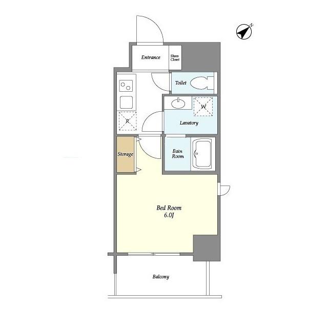 CRANE COURT TSURUMI(1K/10階)の間取り写真